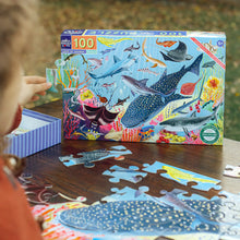 Load image into Gallery viewer, LOVE OF SHARKS 100 PIECE PUZZLE