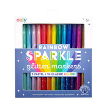 Load image into Gallery viewer, RAINBOW SPARKLE MARKERS