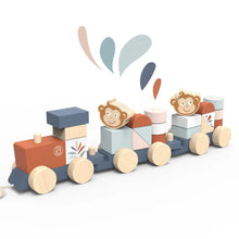Load image into Gallery viewer, PULL ALONG STACKING TRAIN