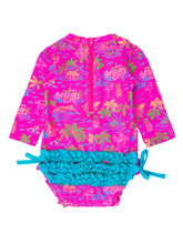 Load image into Gallery viewer, SWIM SAFE NEON ISLAND TIME ONE PIECE