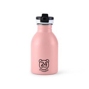 STAINLESS STEEL WATER BOTTLE - Ricedino Pink Dinosaur - Pink