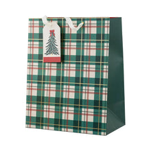 Load image into Gallery viewer, CHRISTMAS PLAID &amp; BOWS GIFT BAG SET