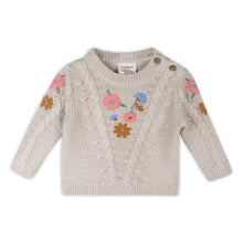 Load image into Gallery viewer, FLORAL EMBROIDERED SWEATER