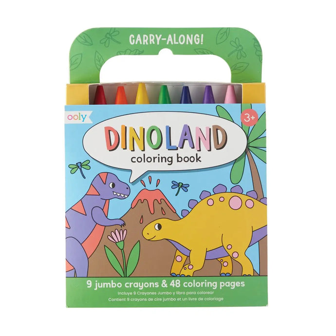 CARRY ALONG COLORING BOOK WITH CRAYONS