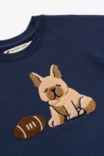 Load image into Gallery viewer, MONICA + ANDY- football pup sweatshirt