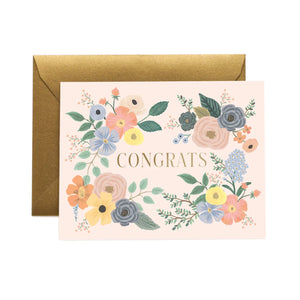 CARD - garden forest congrats