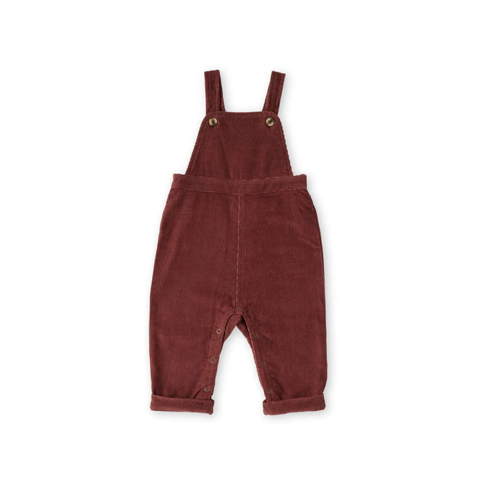 CORDUROY OVERALL - mulberry