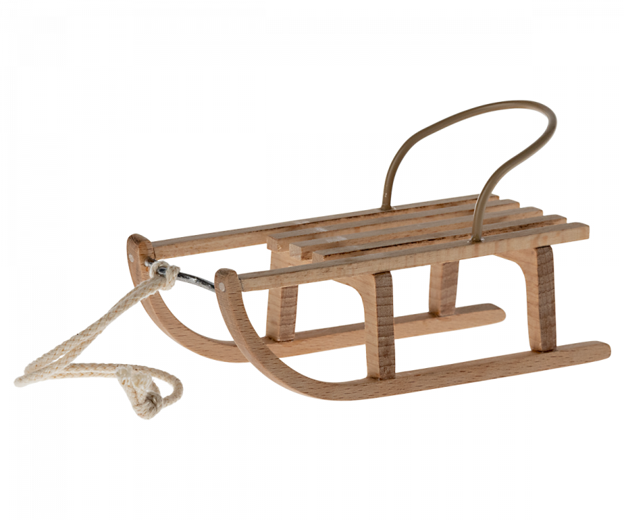 WOODEN MOUSE SLED
