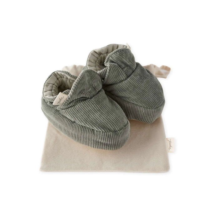 CORDUROY BOOTIES - sage