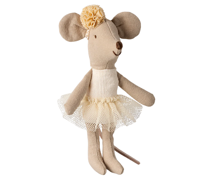 BALLERINA MOUSE, LITTLE SISTER - off white