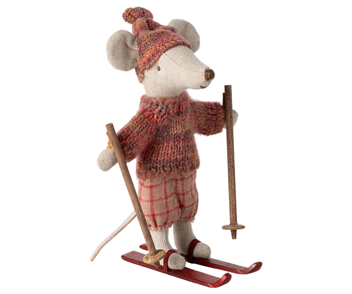 BIG SISTER WINTER MOUSE, WITH SKI SET