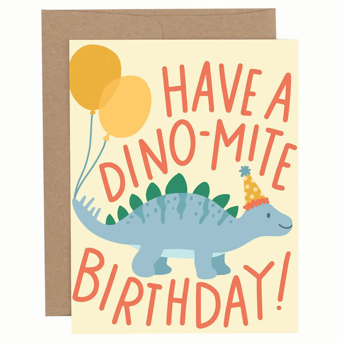 CARD - dino-mite birthday