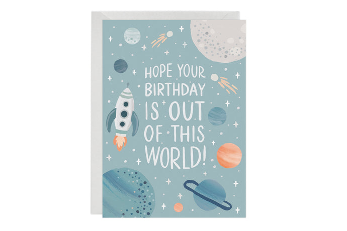 CARD - out of this world birthday