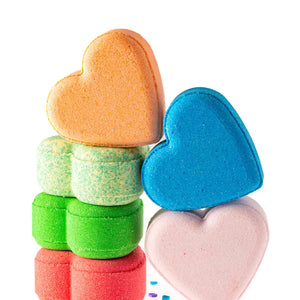 VALENTINE'S DAY HEART BATH BOMBS - multiple options