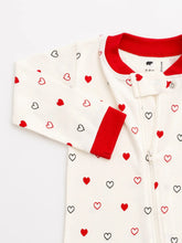 Load image into Gallery viewer, DOODLE HEARTS ONE PIECE PAJAMAS