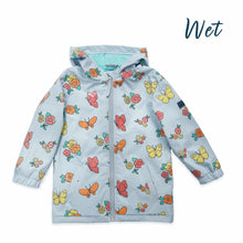 Load image into Gallery viewer, FLOWER &amp; BUTTERFLY COLOR CHANGING RAINCOAT