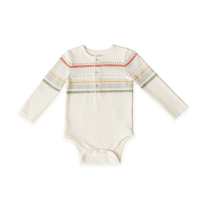 FAIR ISLE LONG SLEEVE ONESIE