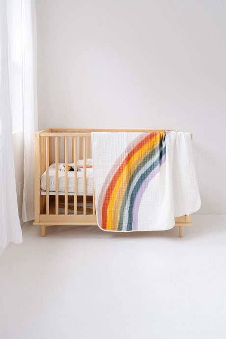 REVERSIBLE QUILT - rainbow