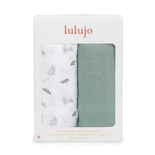 Load image into Gallery viewer, LULUJO SWADDLE SET - Bunnies &amp; Fern