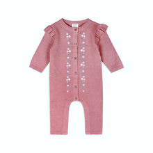 Load image into Gallery viewer, FLORAL EMBROIDERED ROSE JUMPSUIT