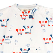 Load image into Gallery viewer, NAUTICAL CRAB ORGANIC JUMPSUIT