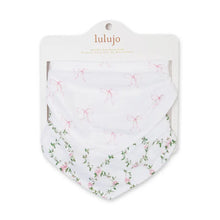 Load image into Gallery viewer, BANDANA BIBS – Bows/Rose Trellis