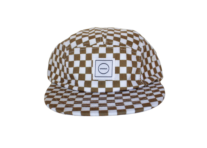 FIVE PANEL HAT - clay checkered