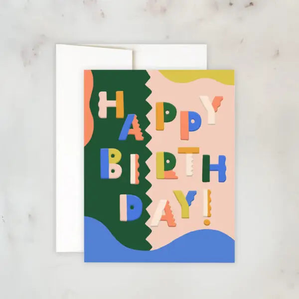 CARD - Birthday Colorblock
