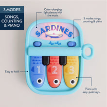 Load image into Gallery viewer, BITZY TUNES SARDINES INTERACTIVE PIANO TOY