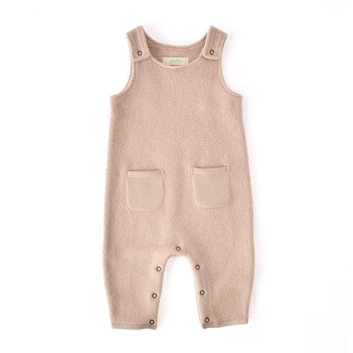 TEDDY FLEECE OVERALLS - Rose Pink