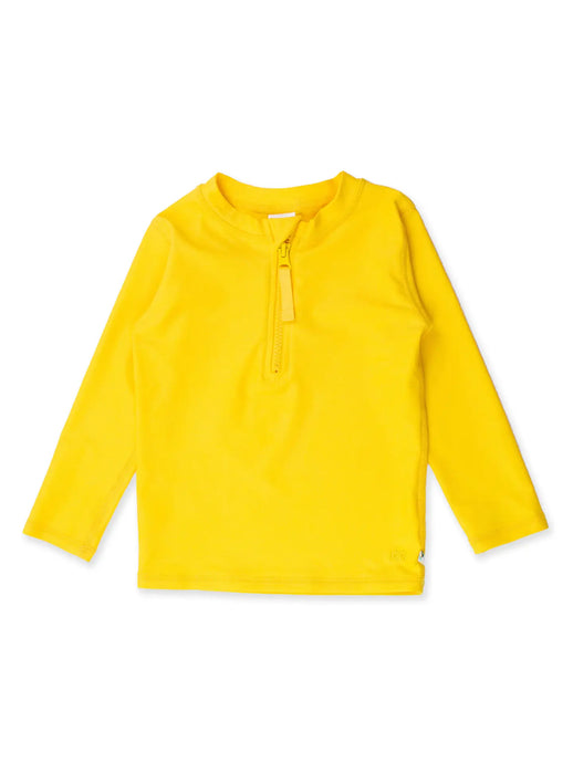 NEON YELLOW ZIPPER RASHGUARD