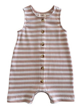 Load image into Gallery viewer, ORGANIC RIBBED BAY SHORTIE - Tan Stripe