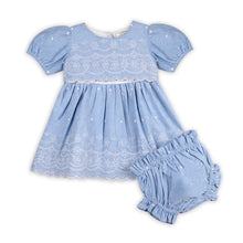 Load image into Gallery viewer, ISLA CHAMBRAY ORGANIC DRESS &amp; BLOOMER