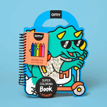 Load image into Gallery viewer, SUPER COLORING &amp; STICKER BOOK - Dino