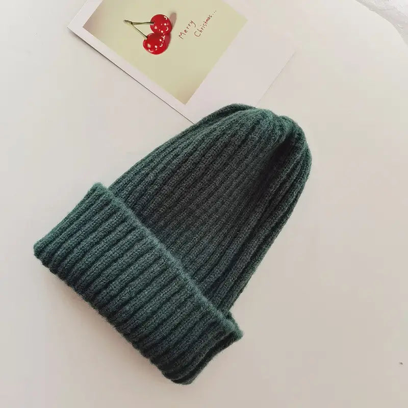 KNITTED WARM BEANIE