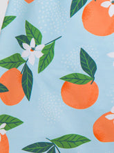 Load image into Gallery viewer, ORANGE YOU THE CUTEST SWIM TRUNKS- blue