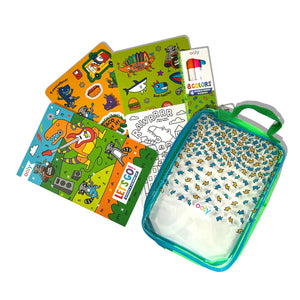 LET'S GO! ACTIVITY AND COLORING BOOK - ROBO DINOS