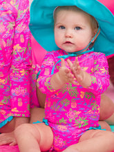 Load image into Gallery viewer, SWIM SAFE NEON ISLAND TIME ONE PIECE