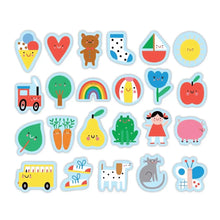 Load image into Gallery viewer, Baby&#39;s First Words Magnetic Wooden Shapes