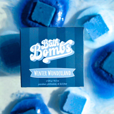 BATH BOMB CUBES - winter wonderland