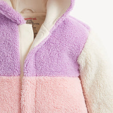 Load image into Gallery viewer, PINK COLORBLOCK SHERPA GIRLS PRAM