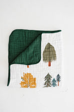 Load image into Gallery viewer, REVERSIBLE QUILT - forest trees