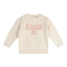 Load image into Gallery viewer, ELLA BOW ORGANIC KNIT SWEATER