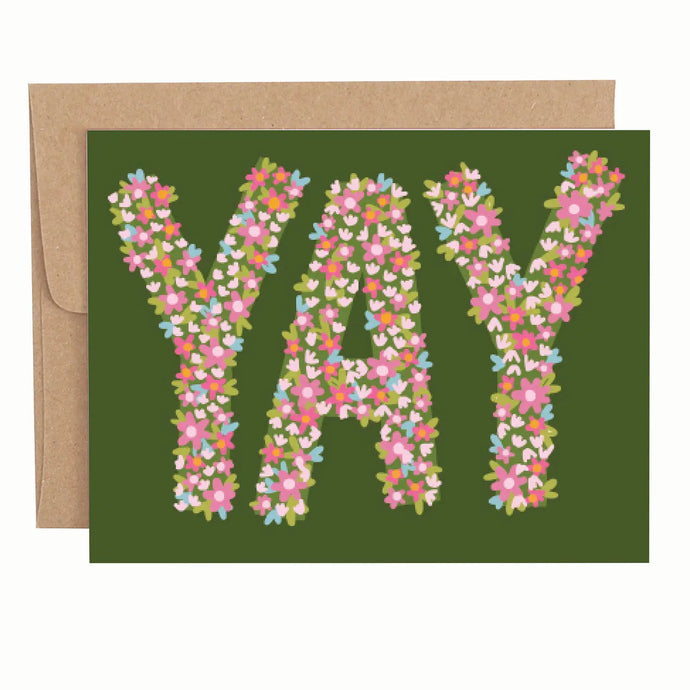 CARD - floral yay