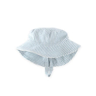 SEERSUCKER BUCKET HAT - marine blue