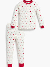 Load image into Gallery viewer, DOODLE HEARTS TWO PIECE PAJAMAS