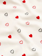 Load image into Gallery viewer, DOODLE HEARTS TWO PIECE PAJAMAS