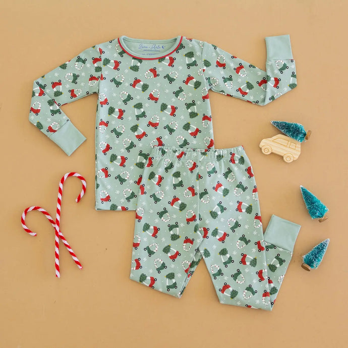 DECK THE WHEELS PAJAMAS