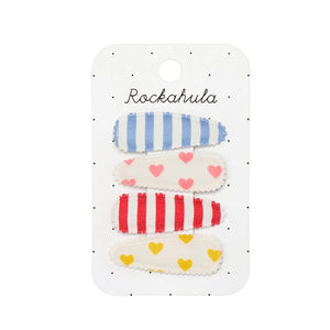 FABRIC HAIR CLIP SET