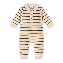 Load image into Gallery viewer, STRIPED ORGANIC KNIT JUMPSUIT